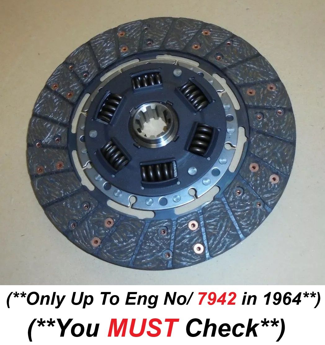 CLUTCH PLATE ONLY (Wolseley 6/99 6/110) (1959- 64 Only)